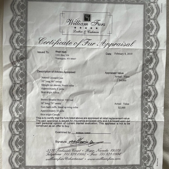 Authentic Leopard Print coat with appraisal - Picture 2 of 16